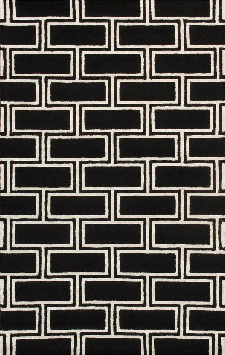 Canvello 手工簇絨黑色地毯 - 9'9" X 13'9" 
