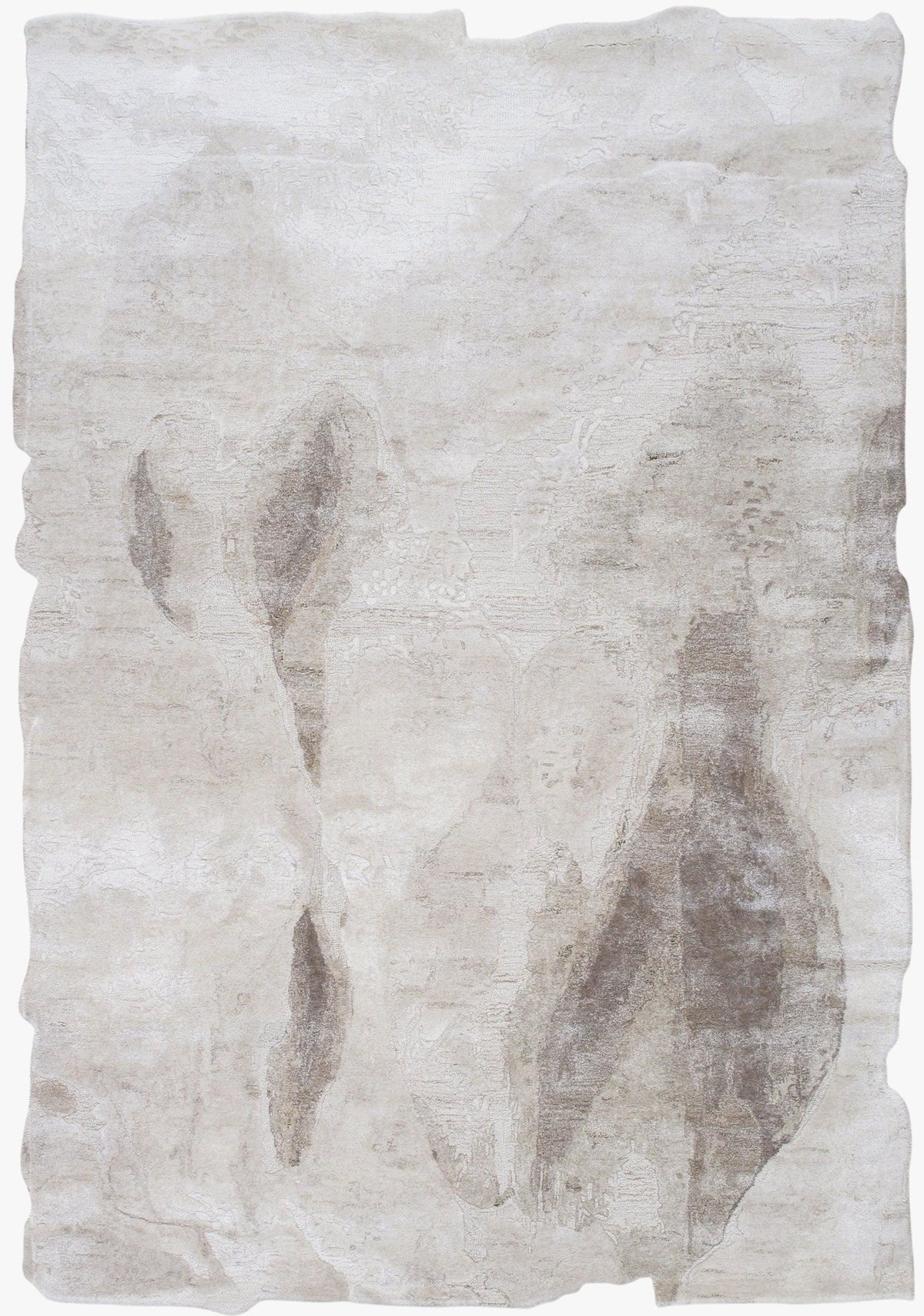 Canvello 精細手工打結圓形阿格拉圓形地毯 - 8'2'' X 8'2''
