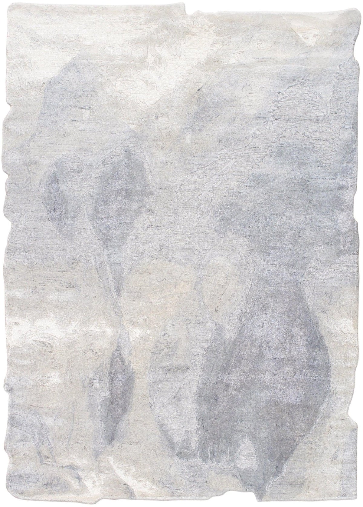 Canvello 精細手工打結圓形阿格拉圓形地毯 - 8'2'' X 8'2''