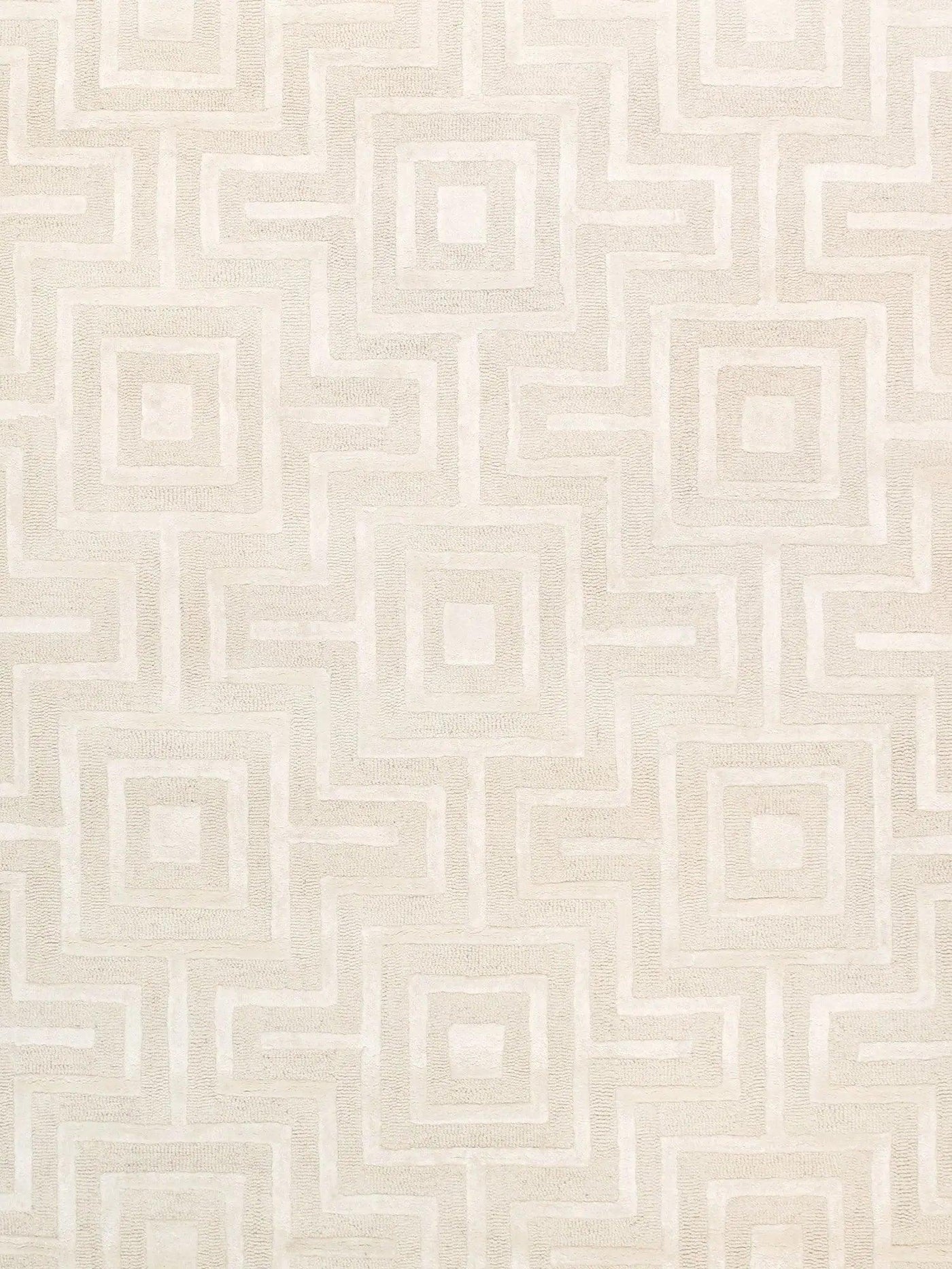 Canvello Hand - Tufted Ivory BSilk & Wool Area Rug - 8'9" X 11'9" - Canvello