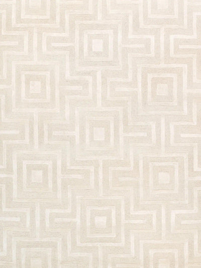 Canvello Hand - Tufted Ivory BSilk & Wool Area Rug - 8'9" X 11'9" - Canvello