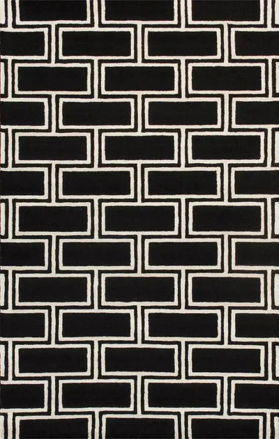Canvello Hand-Tufted Large Black Area Rugs - 7'9" X 9'9"