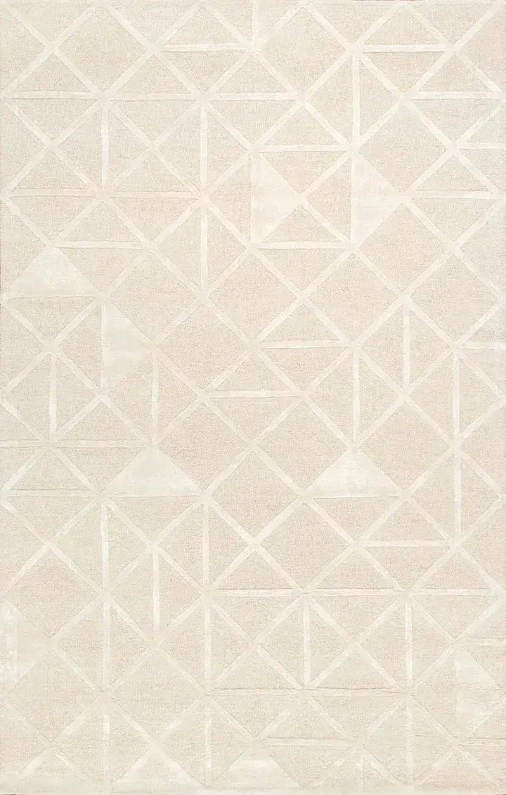 Canvello Hand-Tufted Marble Golden Ivory Rug - 7'9" X 9'9"