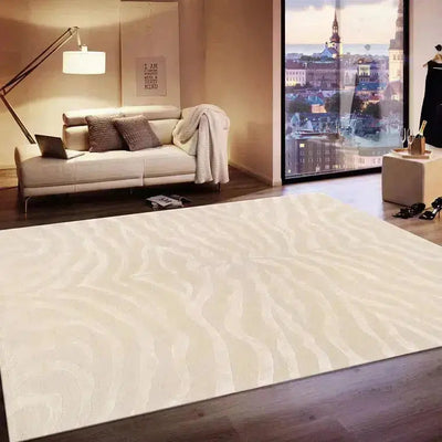 Canvello Hand-Tufted Modern Ivory Rug - 9'9" X 13'9"