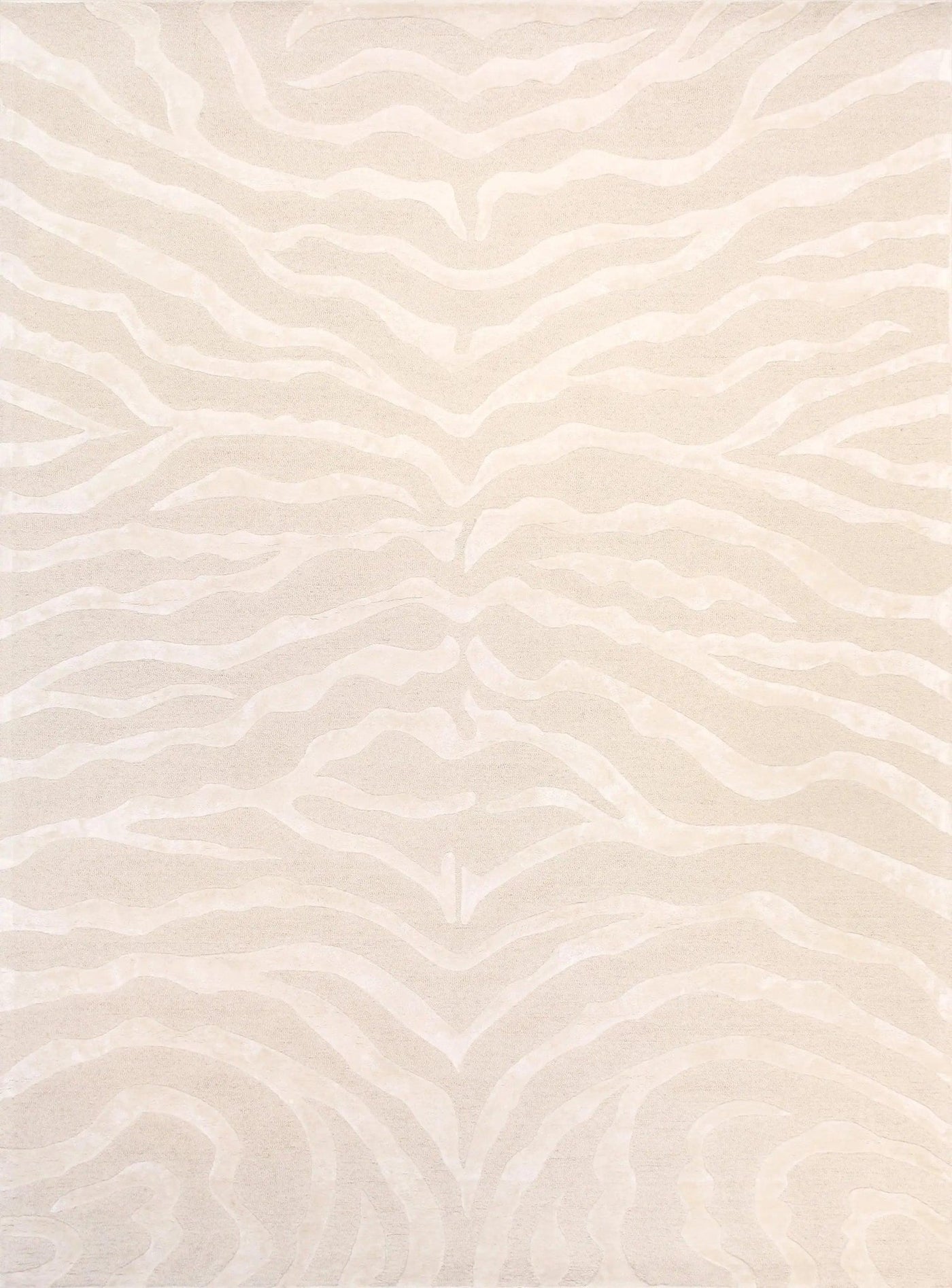 Canvello Hand - Tufted Modern Ivory Rug - 9'9" X 13'9" - Canvello