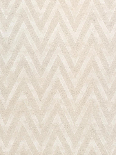 Canvello Hand - Tufted Silk & Wool Modern Ivory Rug - 9'9" X 13'9" - Canvello