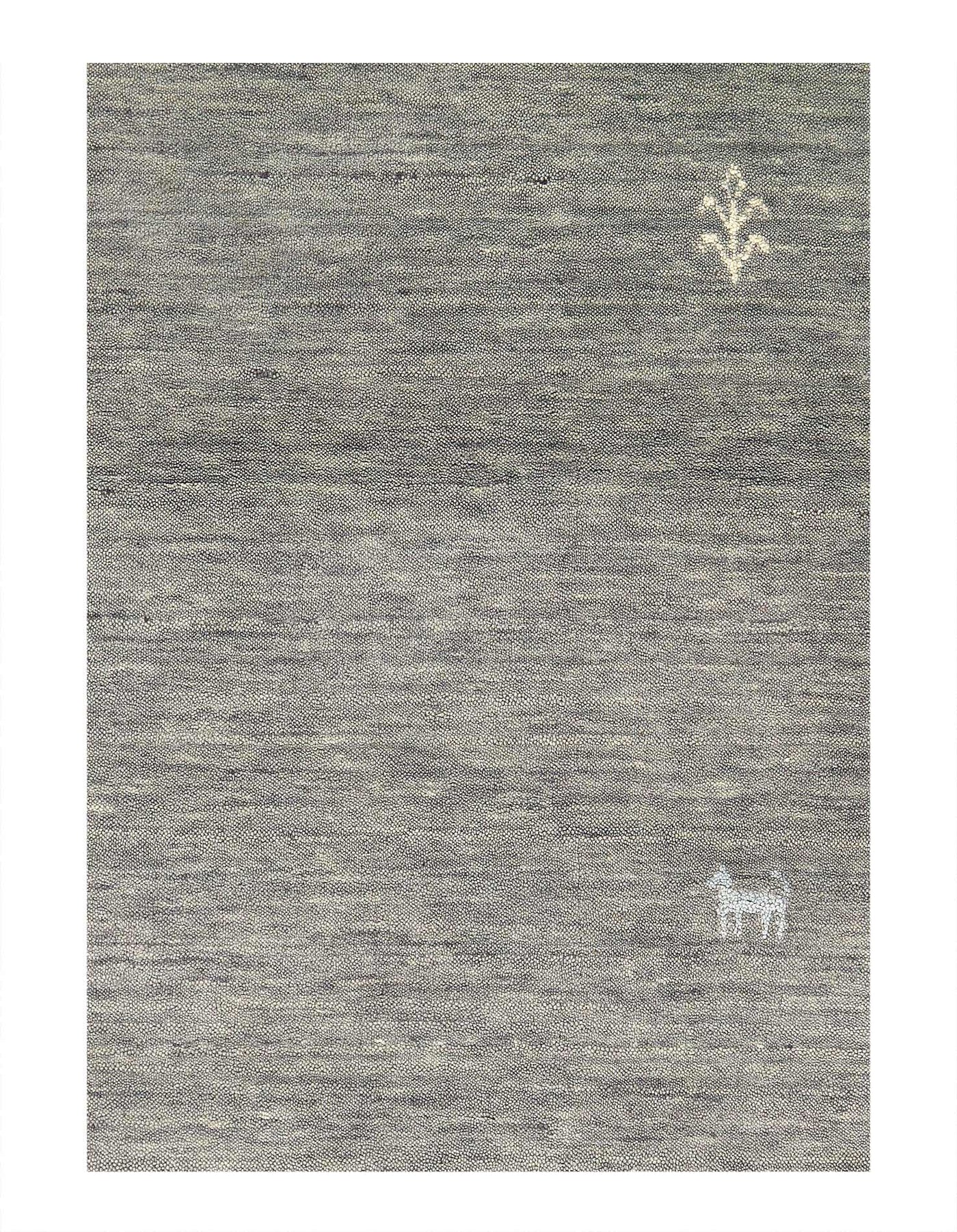 Canvello Hand - wool Knotted Wool Gabbeh Rugs - 2'6'' X 6' - Canvello