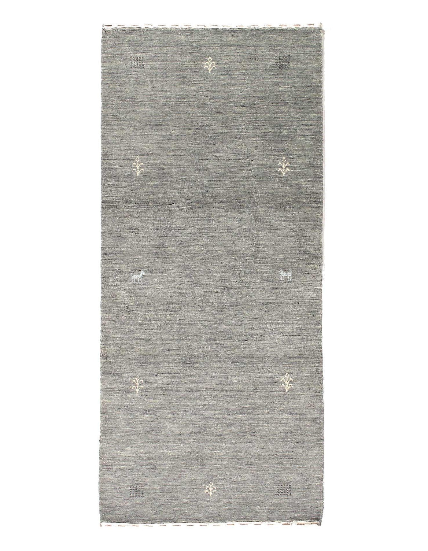 Canvello Hand - wool Knotted Wool Gabbeh Rugs - 2'6'' X 6' - Canvello