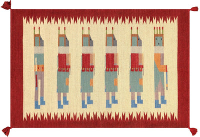 Canvello Hand - Woven Wool Navajo Style Rugs - 2'7" X 3'11" - Canvello