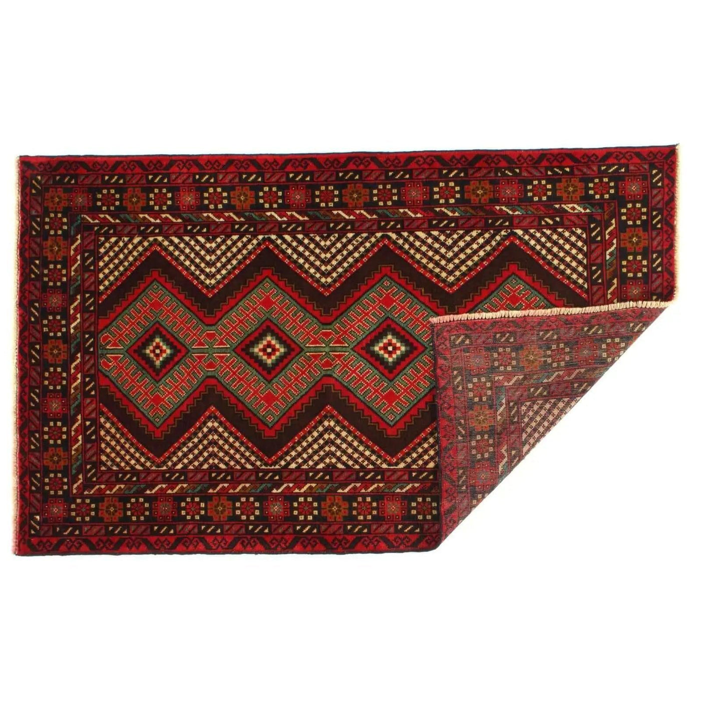 Canvello Handmade Afghan Baluch Rug - 3' X 4'11" - Canvello