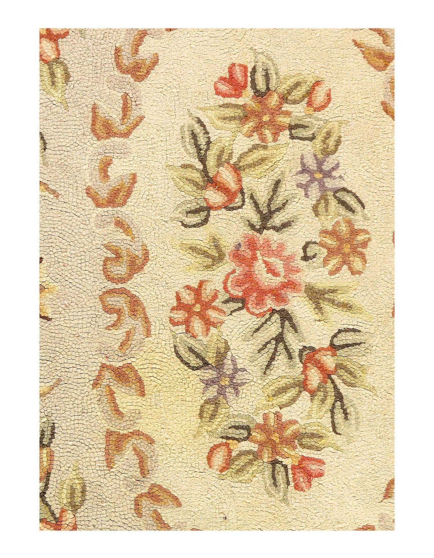 Canvello Handmade Antique American Hooked Rug 2'8'' X 4'4'' - Canvello