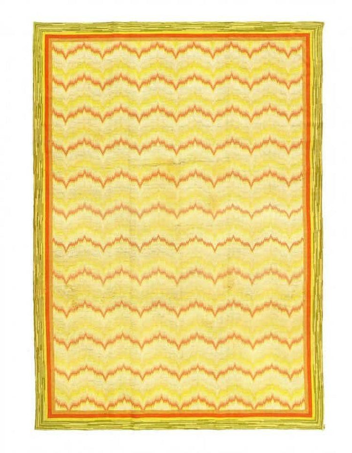 Alfombra Canvello hecha a mano antigua anudada a mano España ArtDeco - 6'3'' X 8'11''