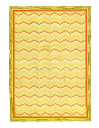 Canvello Handmade Antique Hand Knotted Spain ArtDeco Rug - 6'3'' X 8'11'' - Canvello