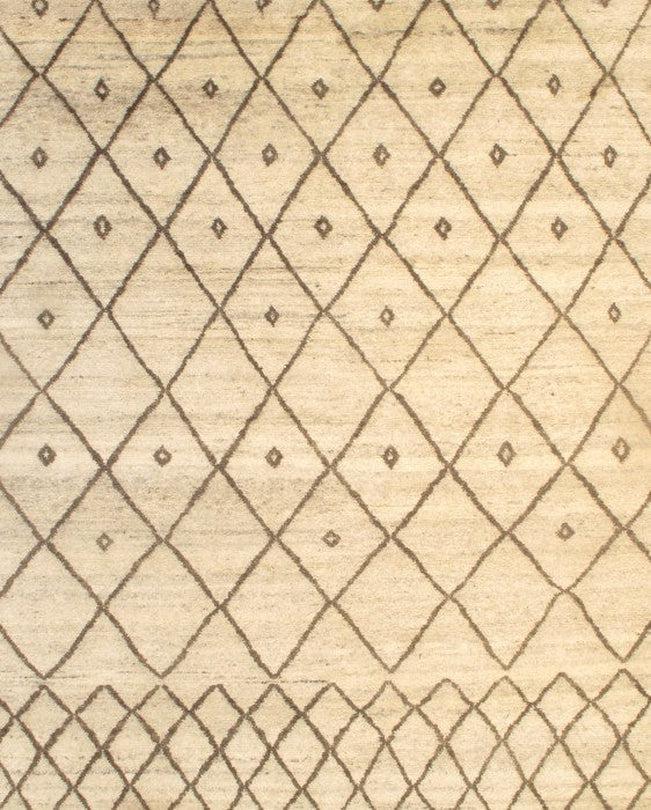 Canvello Handmade Beige Moroccon Rug - 8' X 10' - Canvello