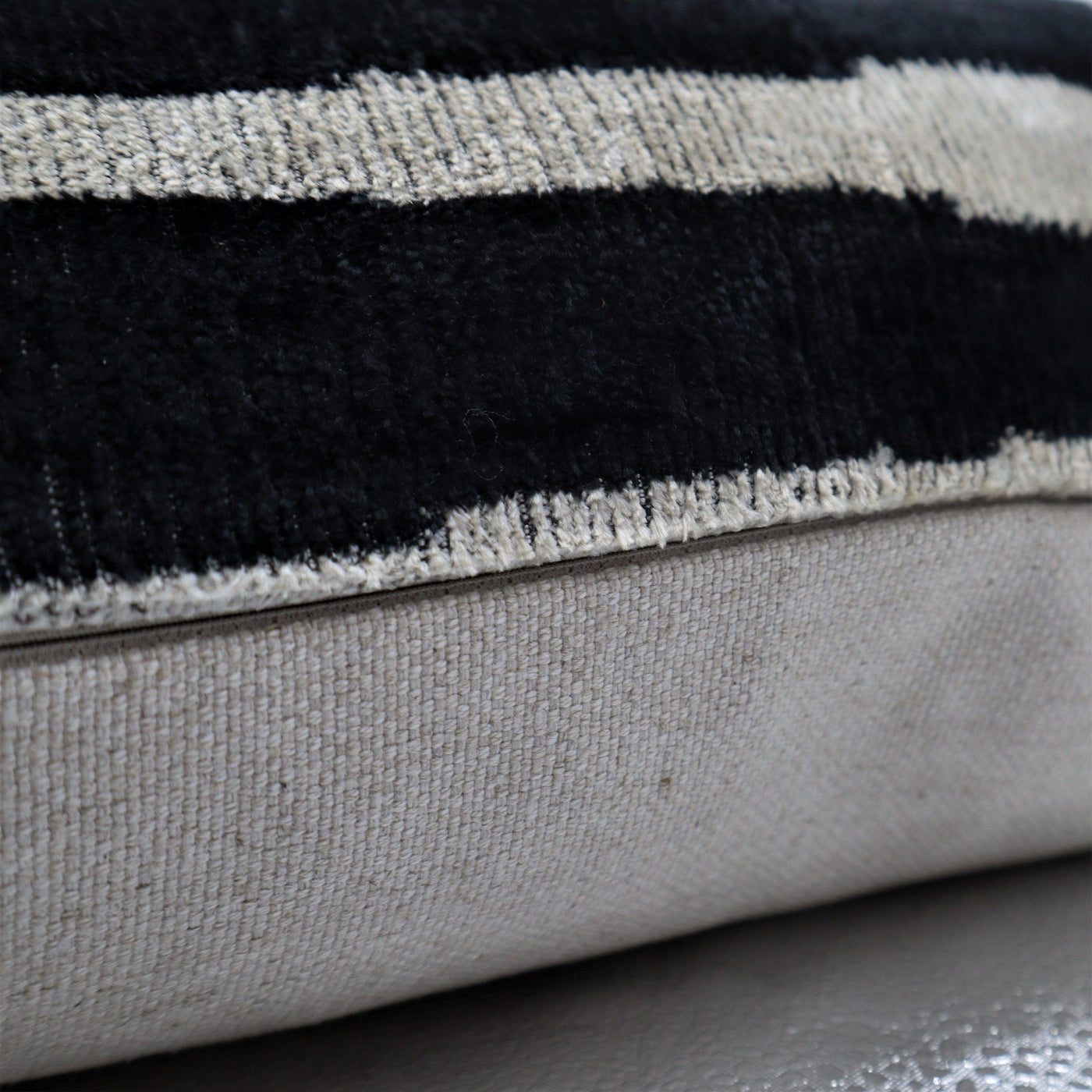 Canvello Handmade Black Decorative Pillows | 16x24