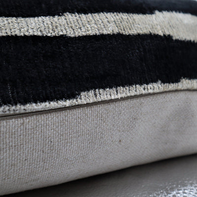 Canvello Handmade Black Decorative Pillows | 16x24