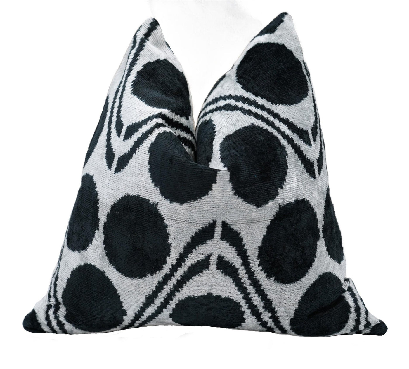 Canvello Handmade Black & White Velvet Throw Pillows - 20x20 - Canvello