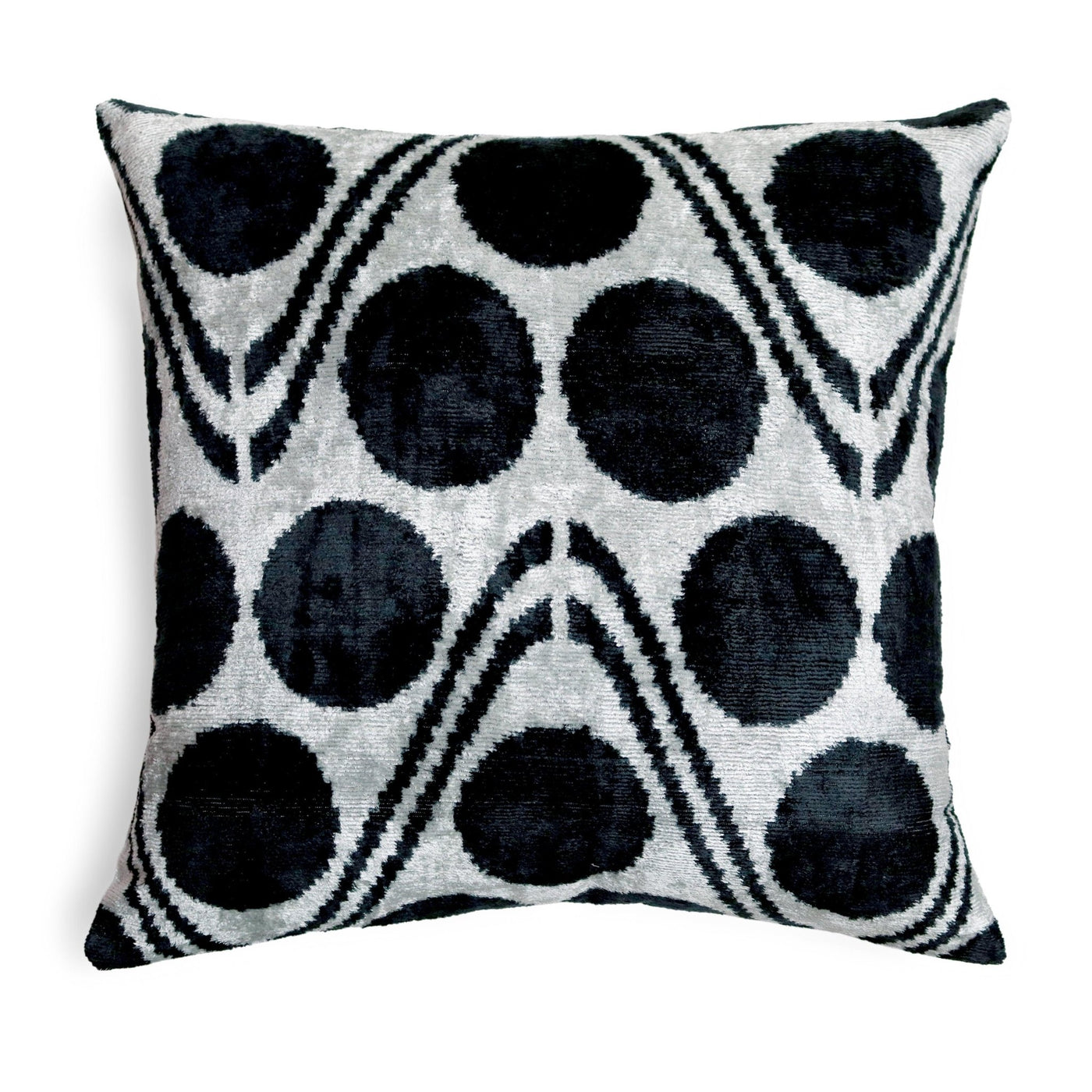 Canvello Handmade Black & White Velvet Throw Pillows - 20x20 - Canvello