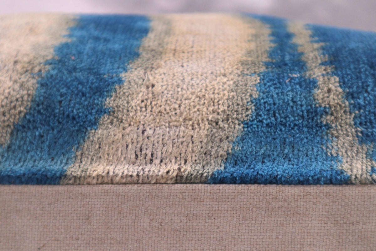 Canvello Handmade Blue Gray Pillows For Couch - 16x24 in - Canvello