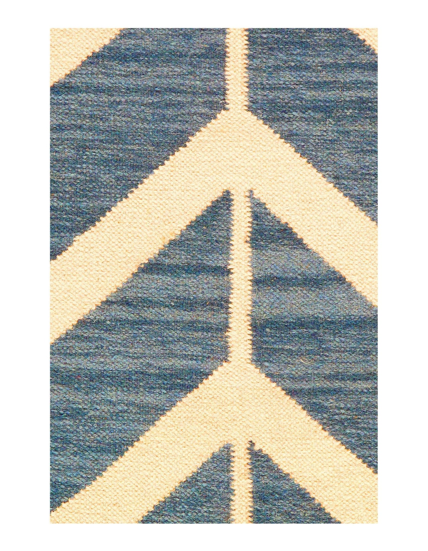 Canvello Handmade Blue Modern Hand Knotted Rug - 4' X 6'