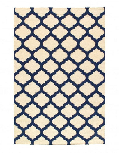 Canvello Handmade Blue Modern Hand Knotted Rug - 5' X 8' - Canvello