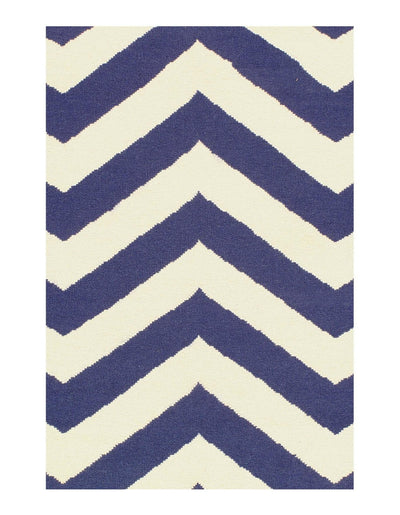 Canvello Handmade Blue Modern Hand Knotted Rug - 5' X 8' - Canvello