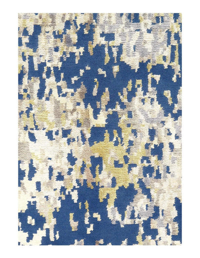 Canvello Handmade Blue Modern Rug - 5'2'' X 8'1'' - Canvello