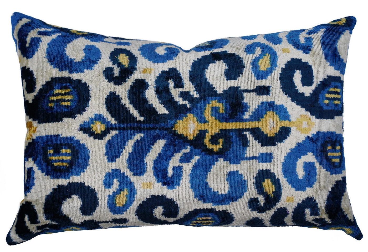 Canvello Handmade Blue Velvet Throw Pillows | 16 x 24 in (40 x 60 cm)