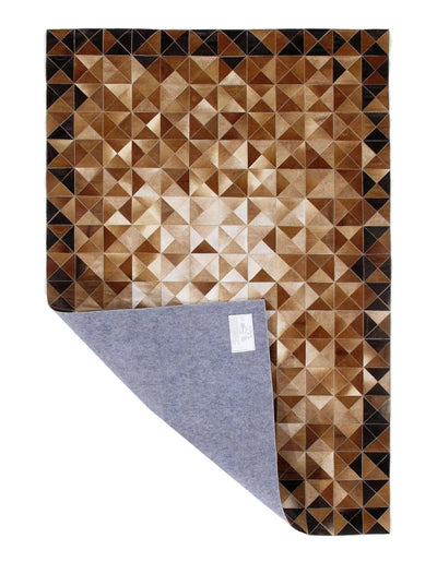 Canvello Handmade Brown Hair - On Rug - 6' X 9' - Canvello