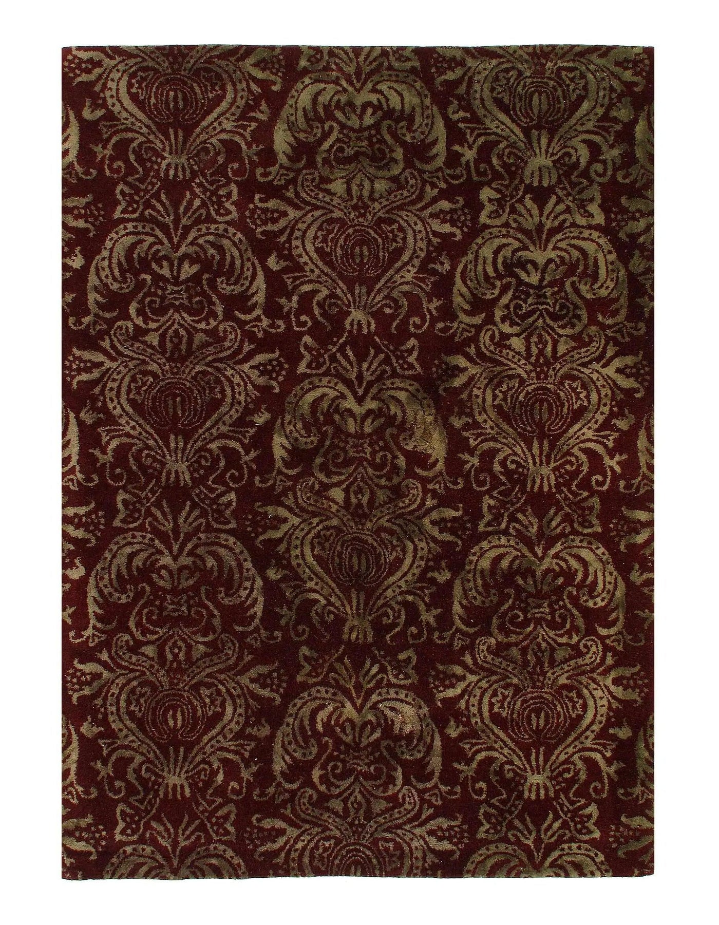 Canvello Handmade Brown Hand-Tufted Rug - 5'4'' X 7'8''