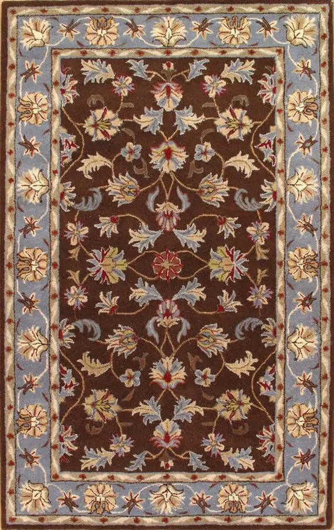 Canvello Handmade Brown Hand - Tufted Rug - 5' X 8' - Canvello