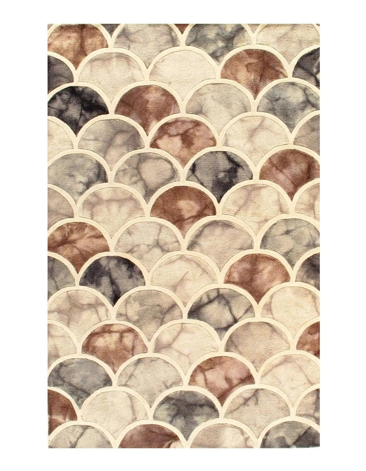 Canvello Handmade Brown Hand-Tufted Rug - 5' x 8'