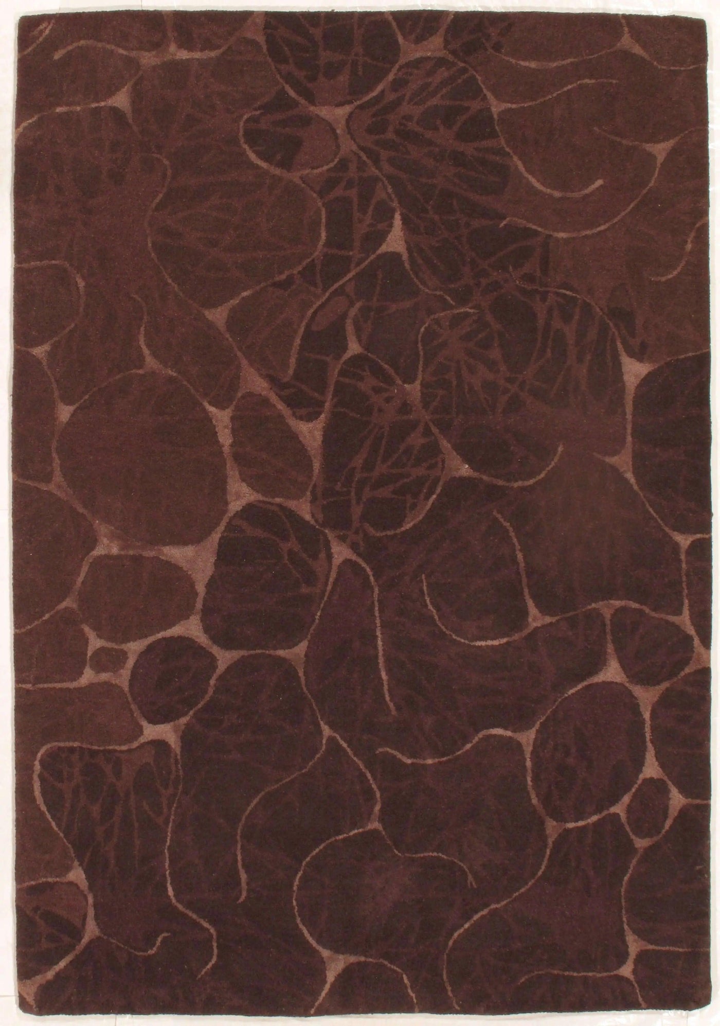 Canvello Handmade Brown Hand-Tufted Rug - 5' X 8'