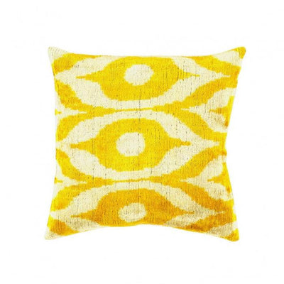 Canvello Handmade Decorative Ikat Pillow - 16" X 16" - Canvello