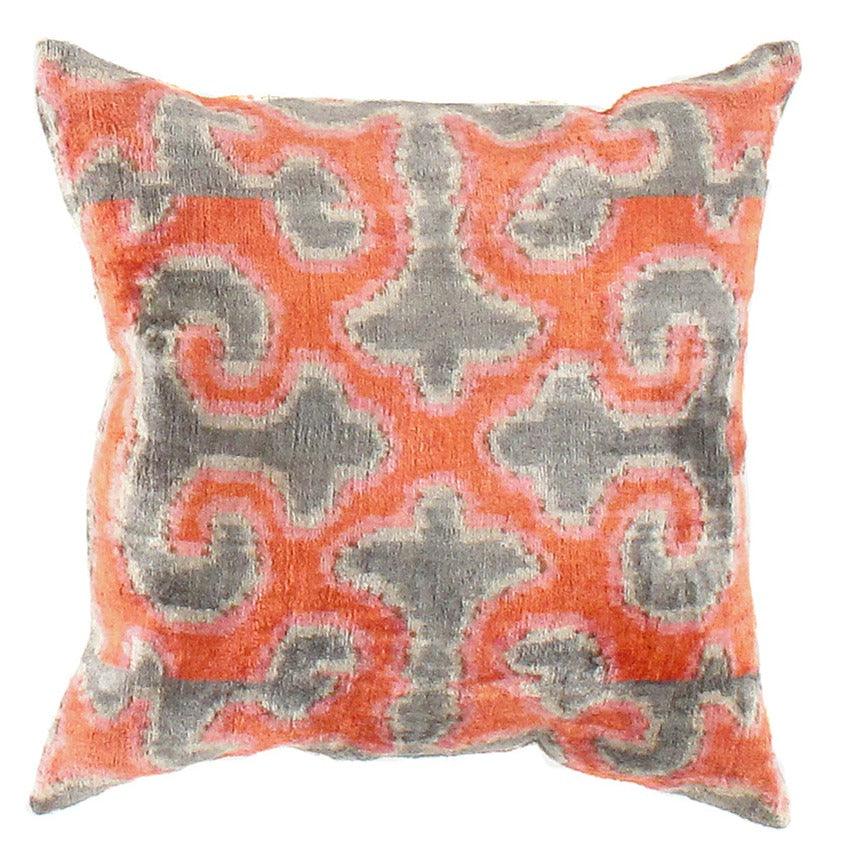 Canvello Handmade Decorative Ikat Pillow - 20" X 20" - Canvello