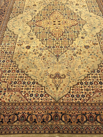 Canvello Handmade Fine Hand Knotted Tabriz Design Rug - 6'6'' X 10'3'' - Canvello