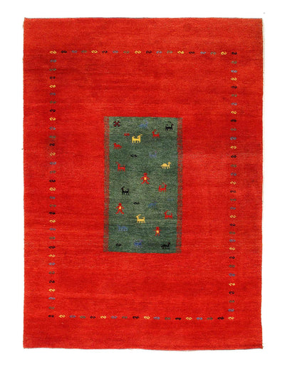 Canvello Handmade Gabbeh Colorful Area Rugs - 6' X 9'