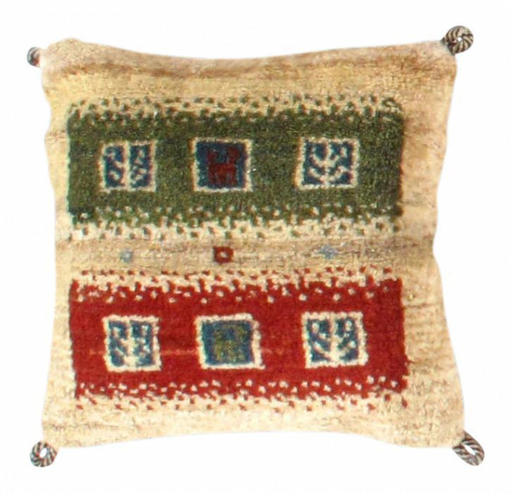 Canvello Handmade Gabbeh Lori Pillow - 12" X 12"