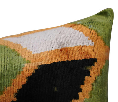 Canvello Handmade Gold Army Green Throw Pillows - 16X24 in - Canvello