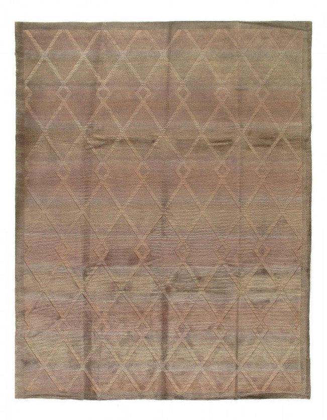 Canvello Handmade Gray Modern Tibetan Rug - 9' x 12' - Canvello