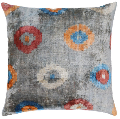 Canvello Handmade Gray Velvet Throw Pillow - 20x20 - Canvello