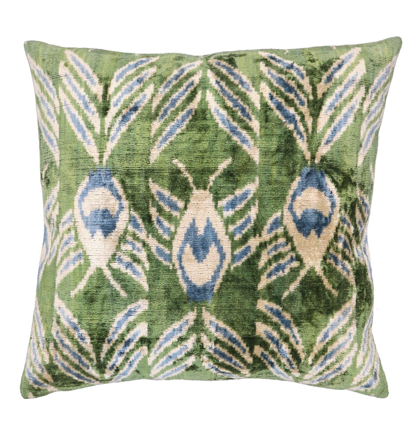 Canvello Handmade Green Velvet Throw Pillows - 20x20 - Canvello