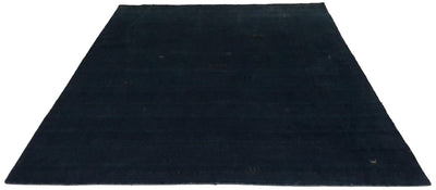 Handmade Hand knotted Modern Casual All Over Indo Blue Gabbeh Transitional Oriental Premium Wool Area Rug for Living Room - 6'7'' X 9'8''