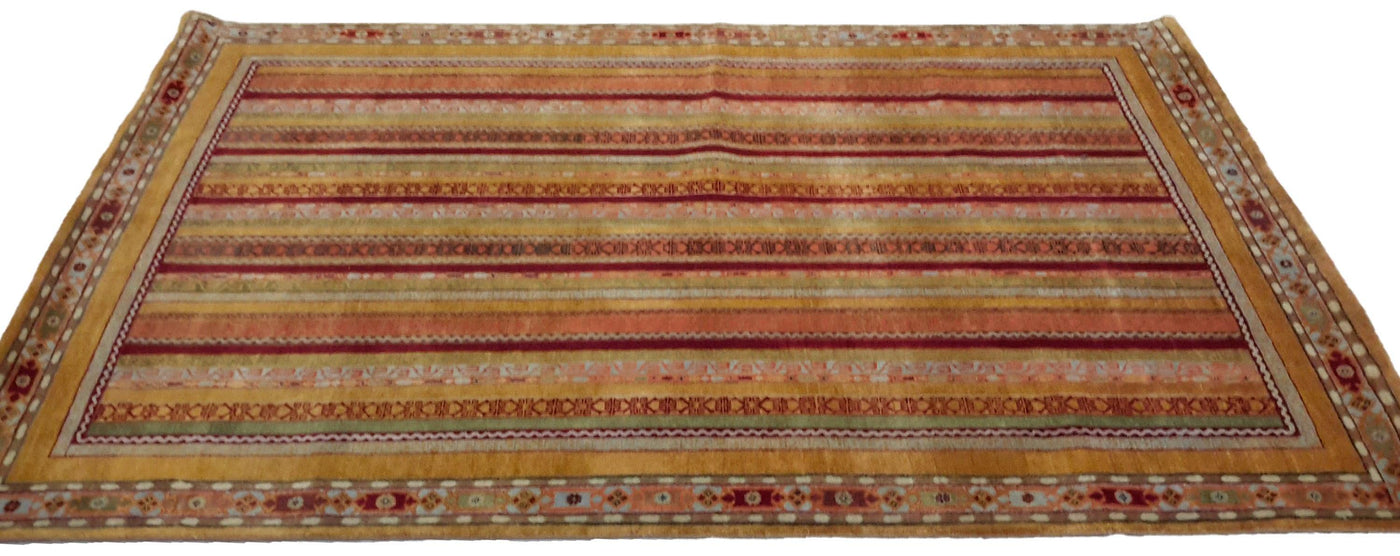 Handmade Hand knotted Modern Casual All Over Indo Gabbeh Transitional Oriental Premium Wool Area Rug for Living Room - 5'9'' X 8'0''