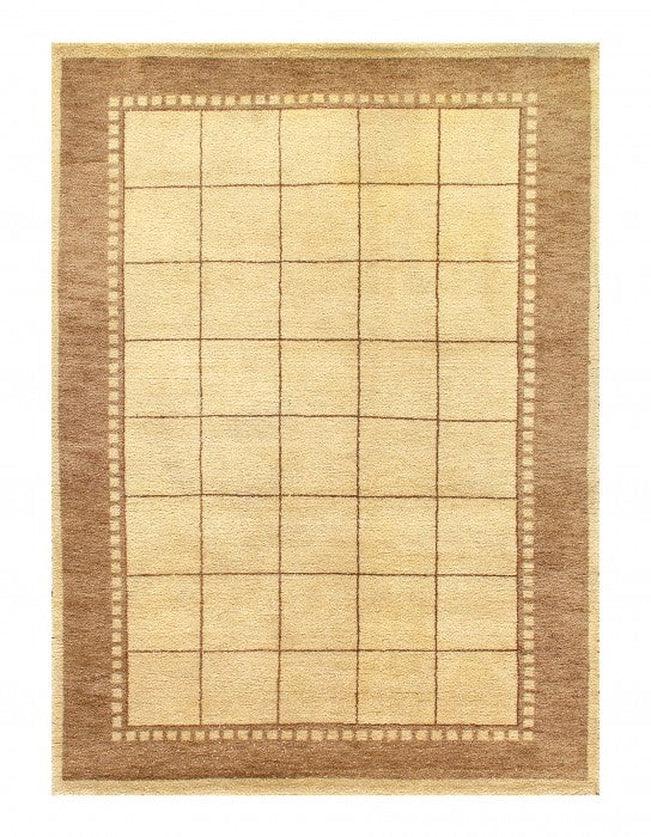 Canvello Handmade Ivory Fine Gabbeh Rug - 6' X 9' - Canvello