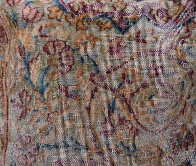 Canvello Handmade Kerman Rug Antique Pillow - 18"x18" - Canvello