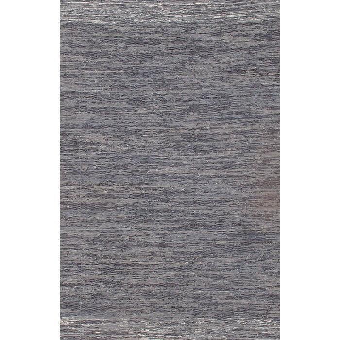 Handmade Kilim Cotton Gray Area Rug - 13'11" x 10'2"
