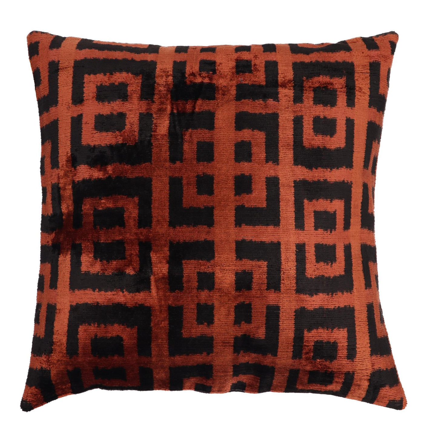 Canvello Handmade Luxury Brown Velvet Throw Pillow - 20x20 - Canvello