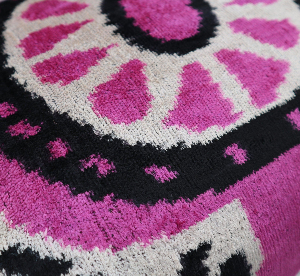 Canvello Handmade Luxury Decorative Pink with Doen Feather Pillow - 16x24in - Canvello