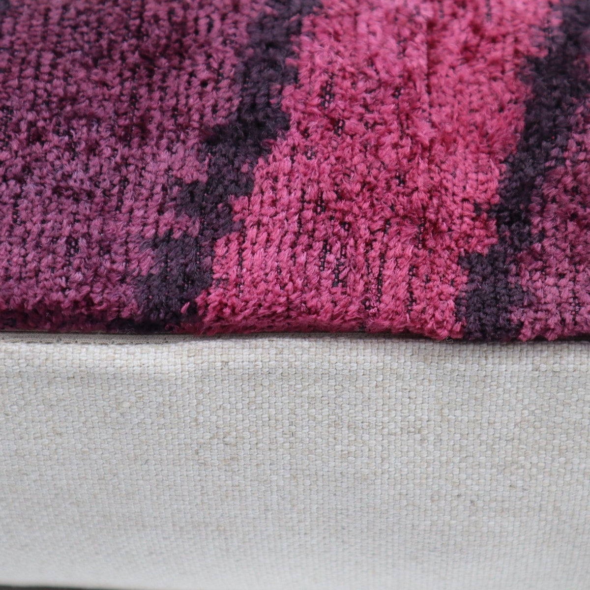 Canvello Handmade Luxury Pink Throw Pillow with Down Insert - 16x24 in - Canvello